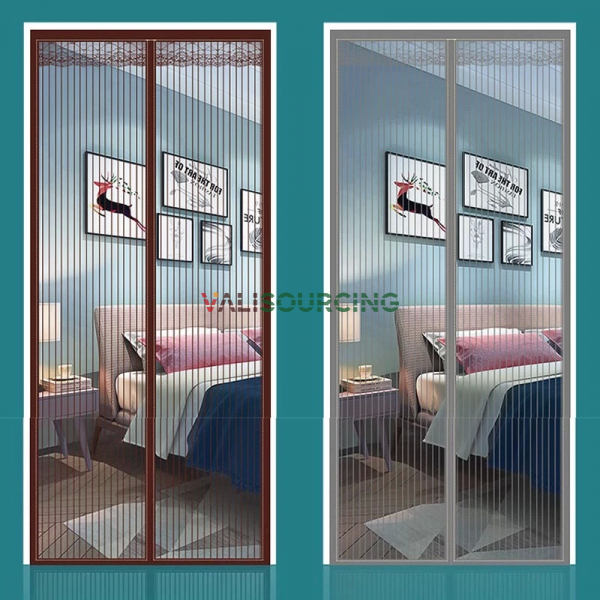 Magnetic mosquito net curtain - high-quality magnetic self-adhesive insect-proof wall-mounted main door curtain