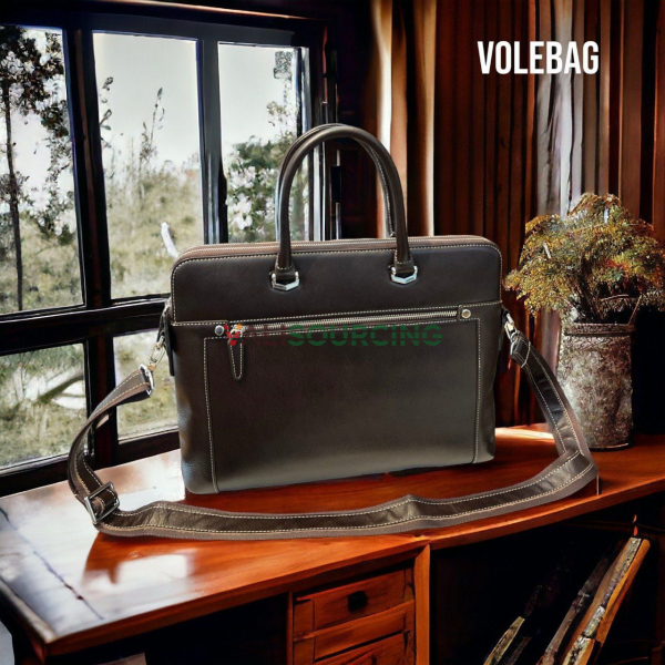 Leather briefcase VB1 - C34T2 from Vietnam