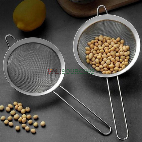 Rây Bột Inox Có Tay Cầm 19cm | Lưới Lọc Siêu Mịn từ Việt Nam