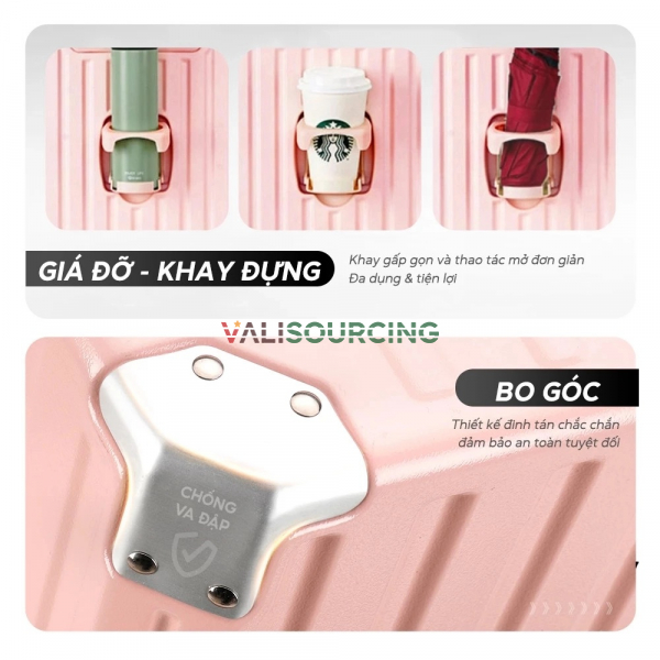 Bamozo Aluminum Frame Suitcase| | Anti-Theft TSA Lock from Vietnam