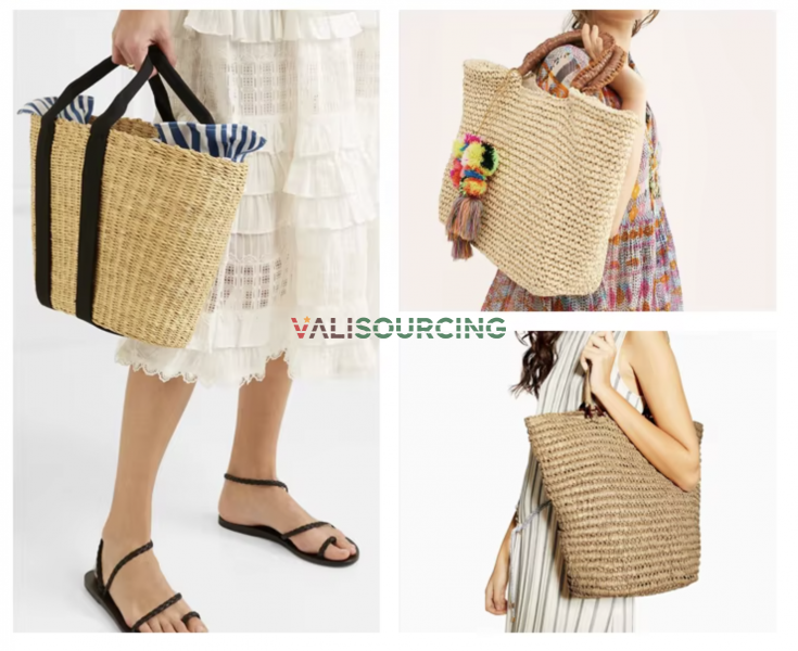 Affordable Eco-Friendly Large Straw Beach Tote Bag – Stylish & Practical for Summer Fashion