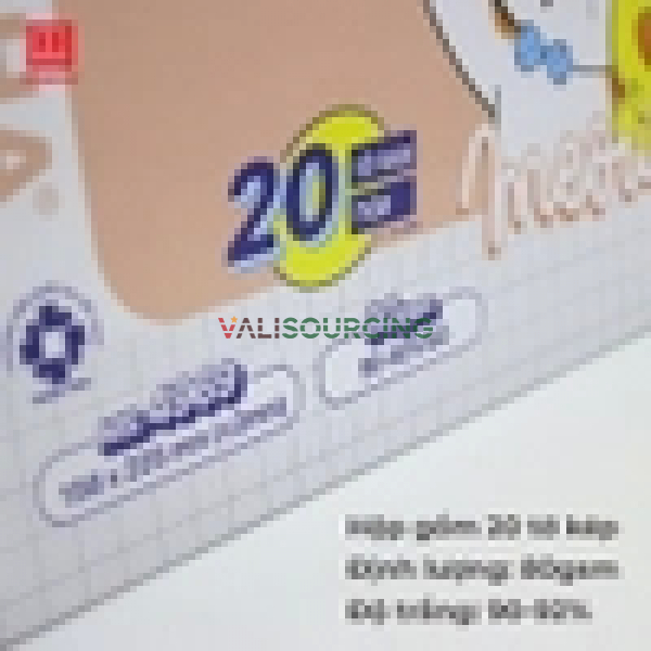 Boxed test paper with 4 ruled lines. from Vietnam
