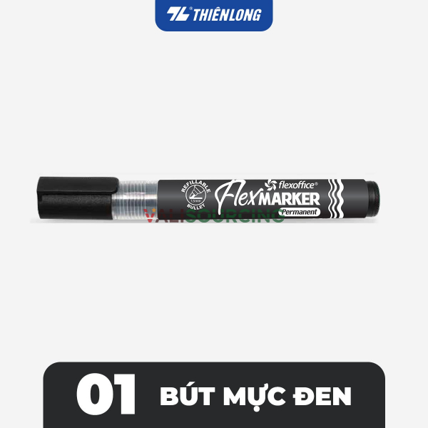 Flexoffice Flex Marker FO-PM014/XK Oil-Based Marker Pen - Export Product from Vietnam