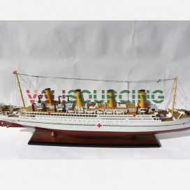 MÔ HÌNH TÀU HMHS BRITANNIC – TÀU HÀNH KHÁCH ĐẠI DƯƠNG THỦ CÔNG SƠN MÀU CAO CẤP