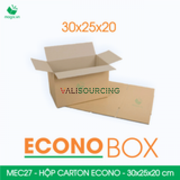 Econo cardboard box - 30x25x20 cm from Vietnam