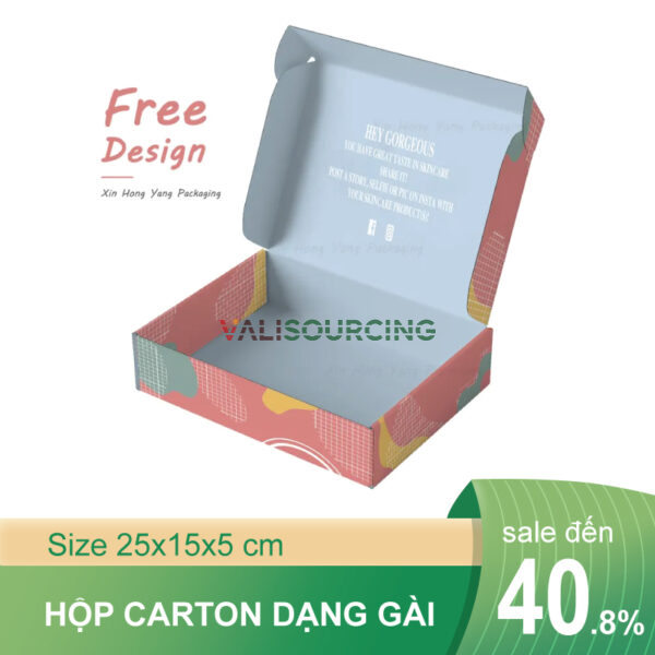 Offset printing of paper boxes with snap-on lids. from Vietnam