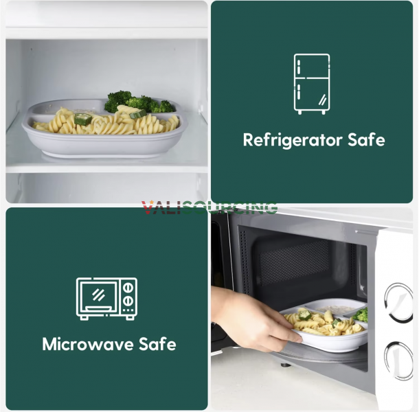 Safe, BPA-free silicone baby food tray