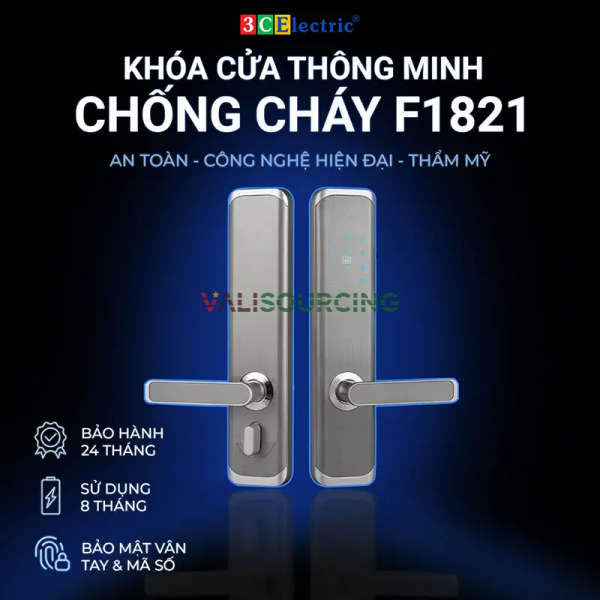 Smart lock for fireproof doors from Vietnam