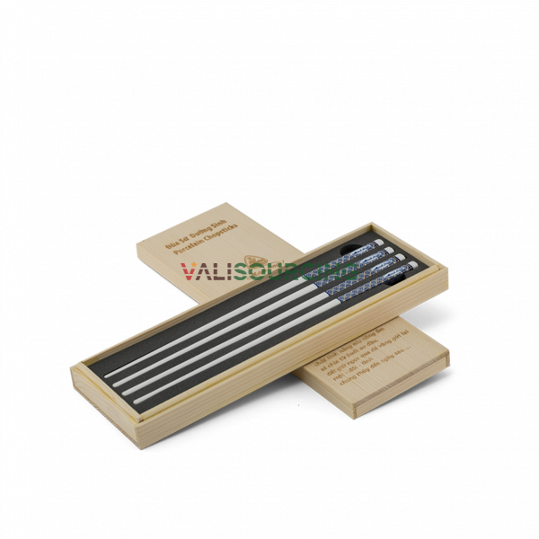 Ceramic health-promoting chopsticks 24.4 cm (2 pairs/HQ) from Vietnam
