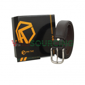 TONY genuine leather belt with steel buckle