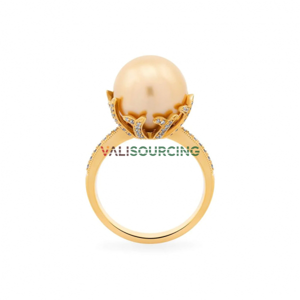 18K yellow gold ring with pearl DOJI AFRI002500D1SS1