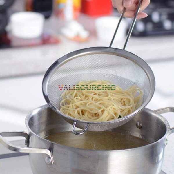 Rây Bột Inox Có Tay Cầm 19cm | Lưới Lọc Siêu Mịn từ Việt Nam
