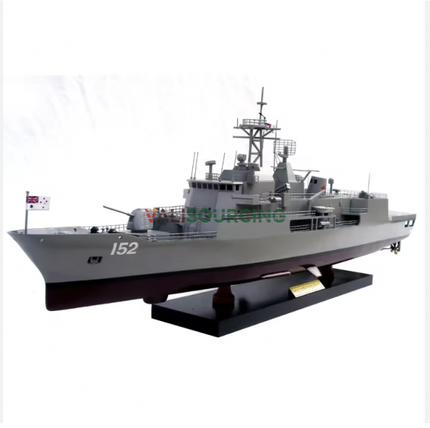 Wooden warship model HMAS WARRAMUNGA FFH152