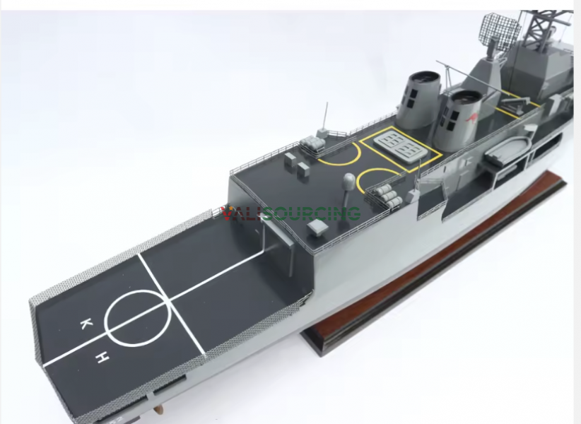 Wooden warship model HMAS WARRAMUNGA FFH152