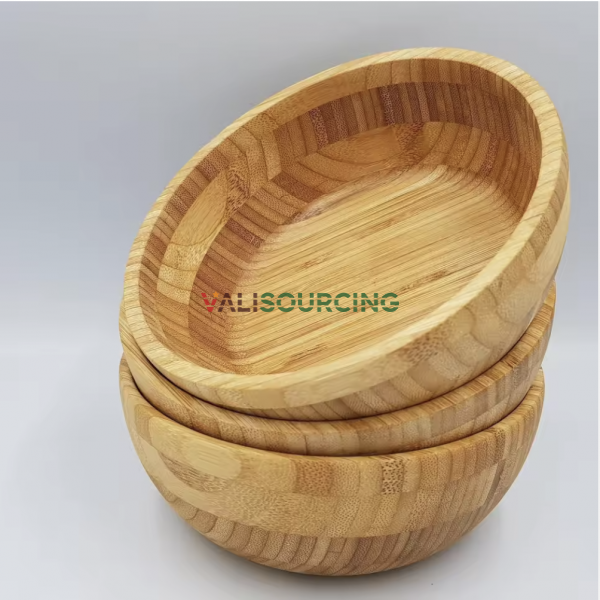 Wholesale Natural Bamboo Salad & Fruit Serving Bowls – Made in Vietnam