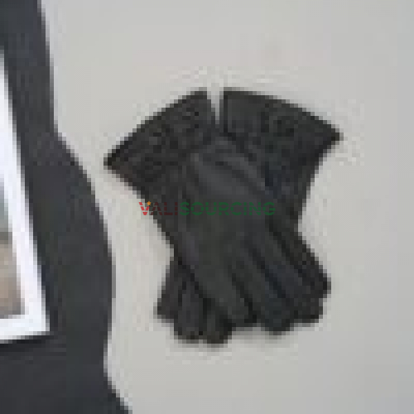 Leather gloves with masculine patterned design. from Vietnam