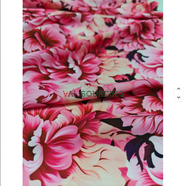 Wrinkle Resistant Fabric Polyester Yarn Wholesale 120gsm Breathable Vietnam Dress Satin Silk Fabric Printed Woven