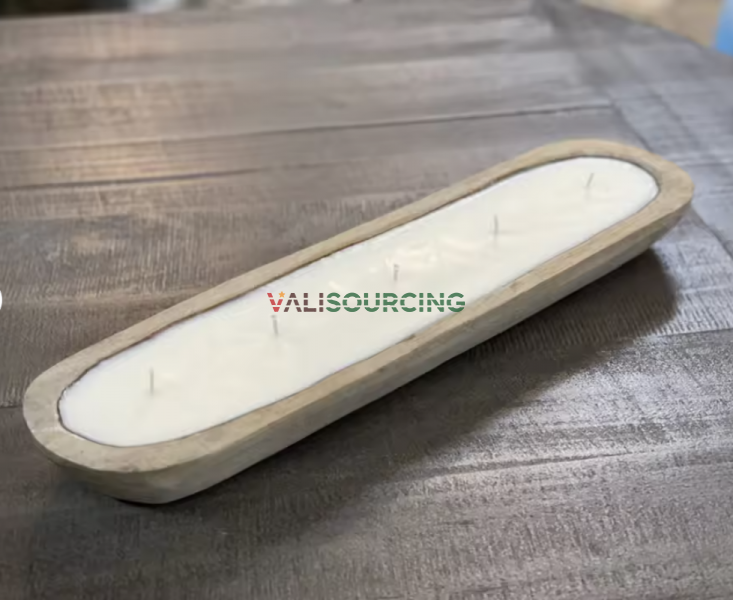 Long Dough Wooden Bowl