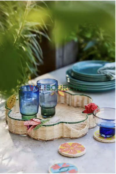 New Arrival: Handmade Rattan Serving Tray from Vietnam