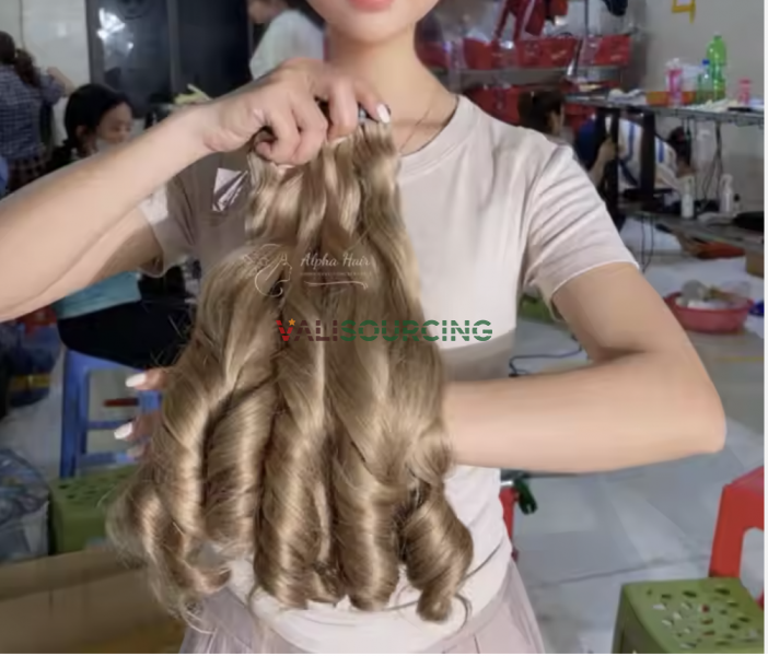 Super Soft Unprocessed Natural Human Hair, Long Bouncy Curly Hair with Frontal - Free Sample