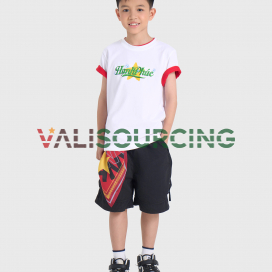 Boxy Kids T-shirt with Motto