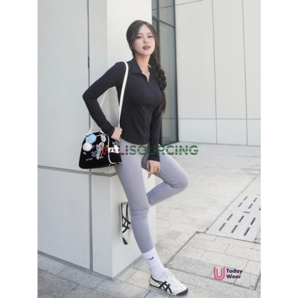 Jolie Long Top Women’s Polo Activewear | Long Sleeve Big Size from Vietnam