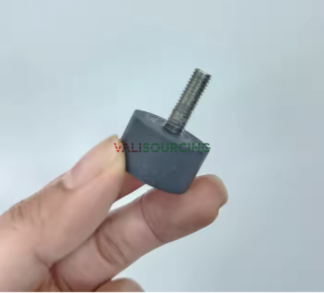 Rubber base reduces vibration and protects equipment