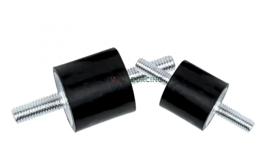 Rubber base reduces vibration and protects equipment