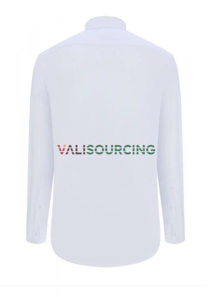 Viettien Classic White Long Sleeve Shirt | 100% Spun Poly from Vietnam
