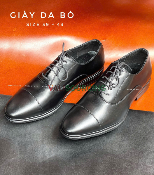 Men\'s Genuine Cowhide Leather Classic Vintage Shoes from Vietnam