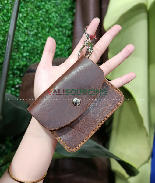 Ví Da Thật Mini Có Móc Khóa từ Việt Nam