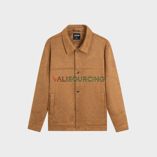 Aristino Men\'s Brown Suede Jacket Regular Fit AJK607EDP01 from Vietnam