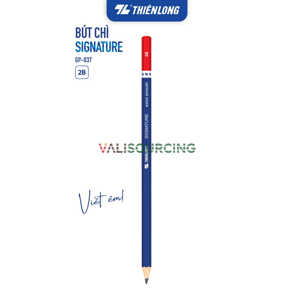 Bút chì gỗ Thiên Long Signature/Coach/Exam Grade 2B – Viết Êm, Nét Đậm, Thiết Kế Trẻ Trung từ Việt Nam