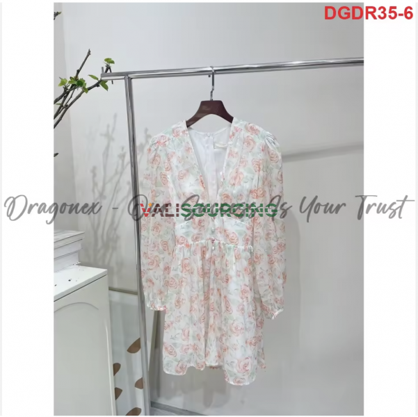 Jumpsuit Voan Hoa Hồng Cam Xanh Lá – Thanh Lịch & Sang Trọng 2025