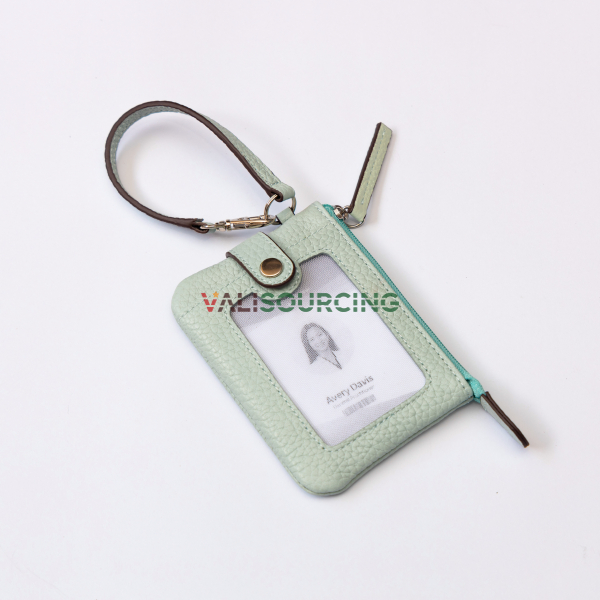 ID card holder, key card holder, parking card holder with convenient drawstring keychain, retractable parking card holder. from Vietnam