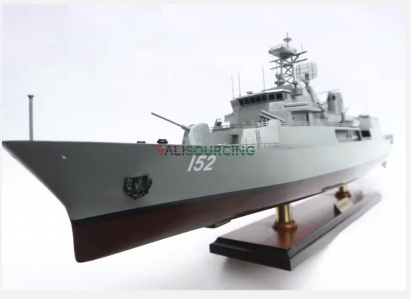 Wooden warship model HMAS WARRAMUNGA FFH152