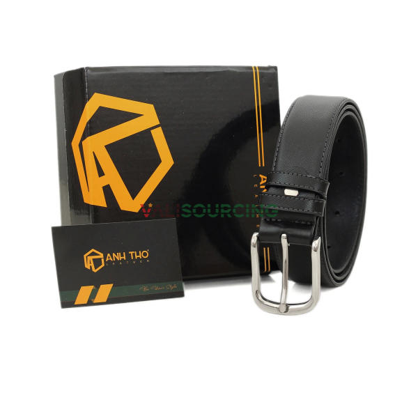 TONY genuine leather belt with steel buckle from Vietnam