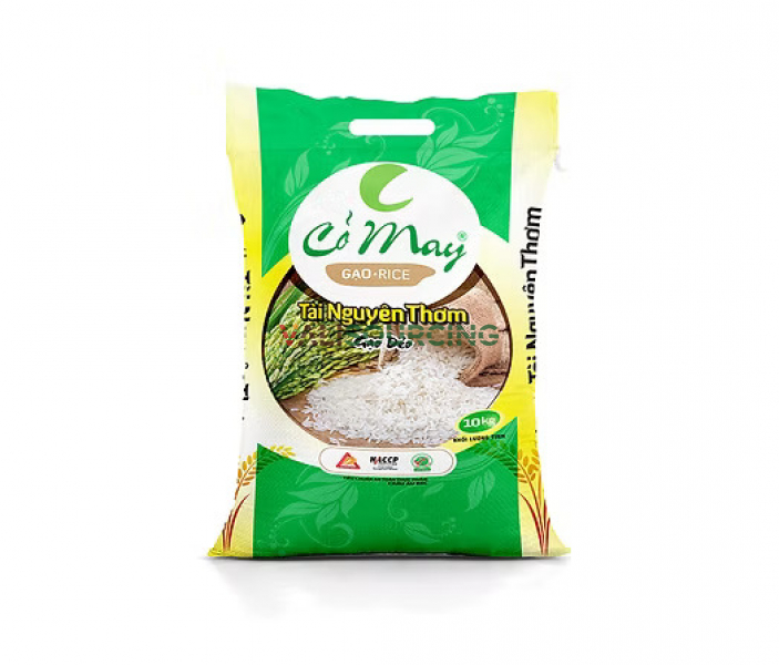 Tai Nguyen Fragrant Rice with May Grass Extract for Export – Fragrant and Sticky Rice, Packaged to International Standards from Vietnam