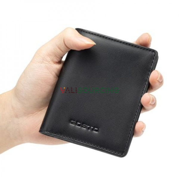 Ví Da Nam Dáng Đứng Gosto Màu Đen Cao Cấp từ Việt Nam