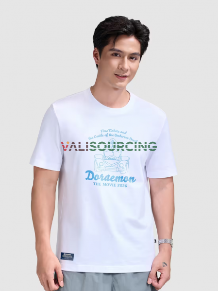 Doraemon Messenger of the Mu Kingdom T-shirt, 180gsm Cotton from Vietnam