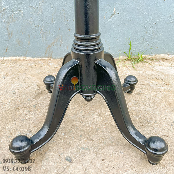 Industrial Crank Adjustable Cafe Table Base | Cast Aluminum from Vietnam