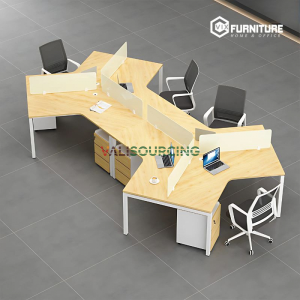 Bàn Làm Việc 6 Người Eos ECC02-4626 – Tối Ưu Không Gian Văn Phòng