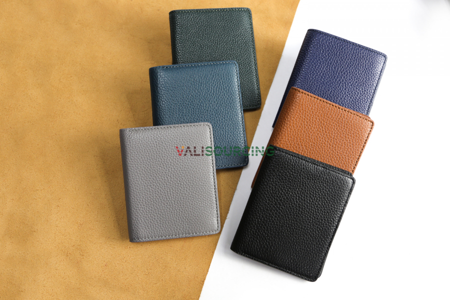Mill V113 Cowhide Leather Wallet and Card Holder from Vietnam