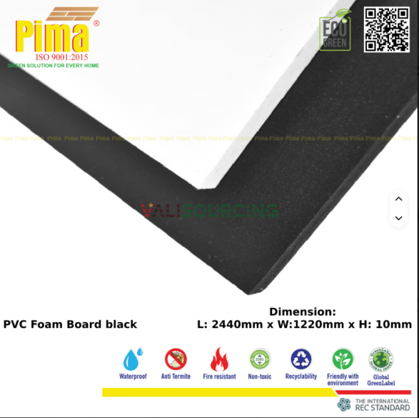PIMA Black PVC Foam Board: Aesthetic & High Durability Solution