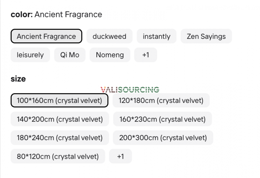 Crystal Velvet Snow Velvet Floor Rug from Vietnam