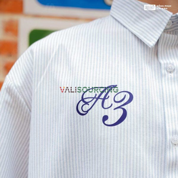 Oversize Academy Shirt Class Shirt Gray Blue
