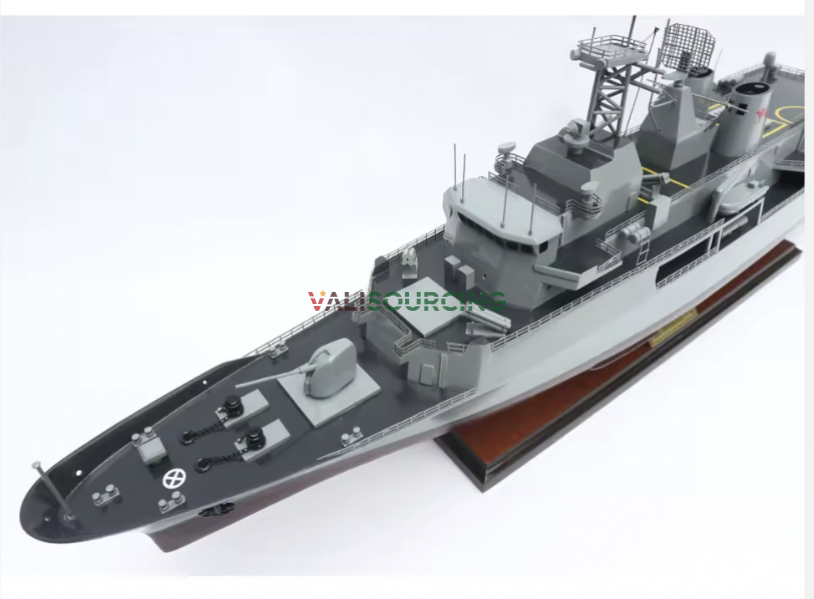 Wooden warship model HMAS WARRAMUNGA FFH152