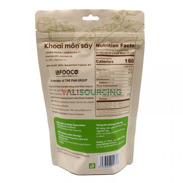 Khoai môn sấy giòn 100g từ Việt Nam