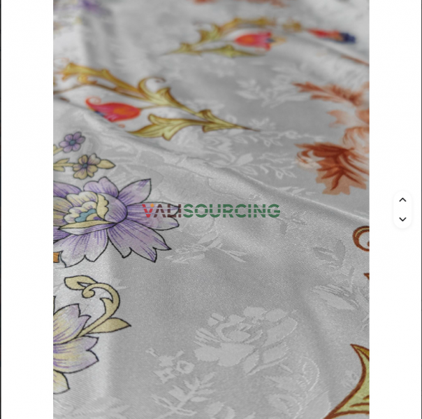 Vải gấm in nhẹ, chất lượng cao (120GSM) dành cho trang phục cao cấp