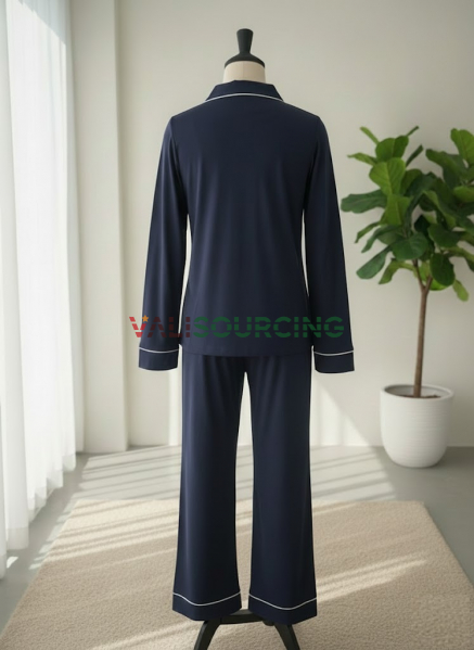 Women\'s Long-Sleeve Pajama Set - Made of High-Quality, Soft and Cool Modal Cotton Fabric from Vietnam